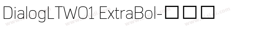 DialogLTW01 ExtraBol字体转换
